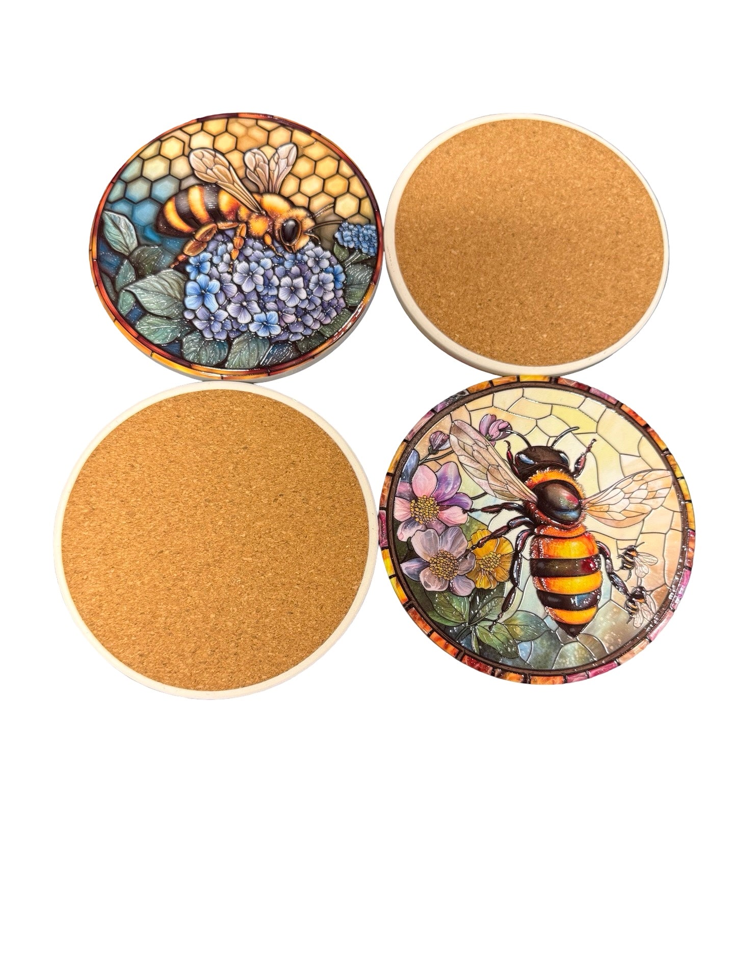 Bee Themed Drink Coasters