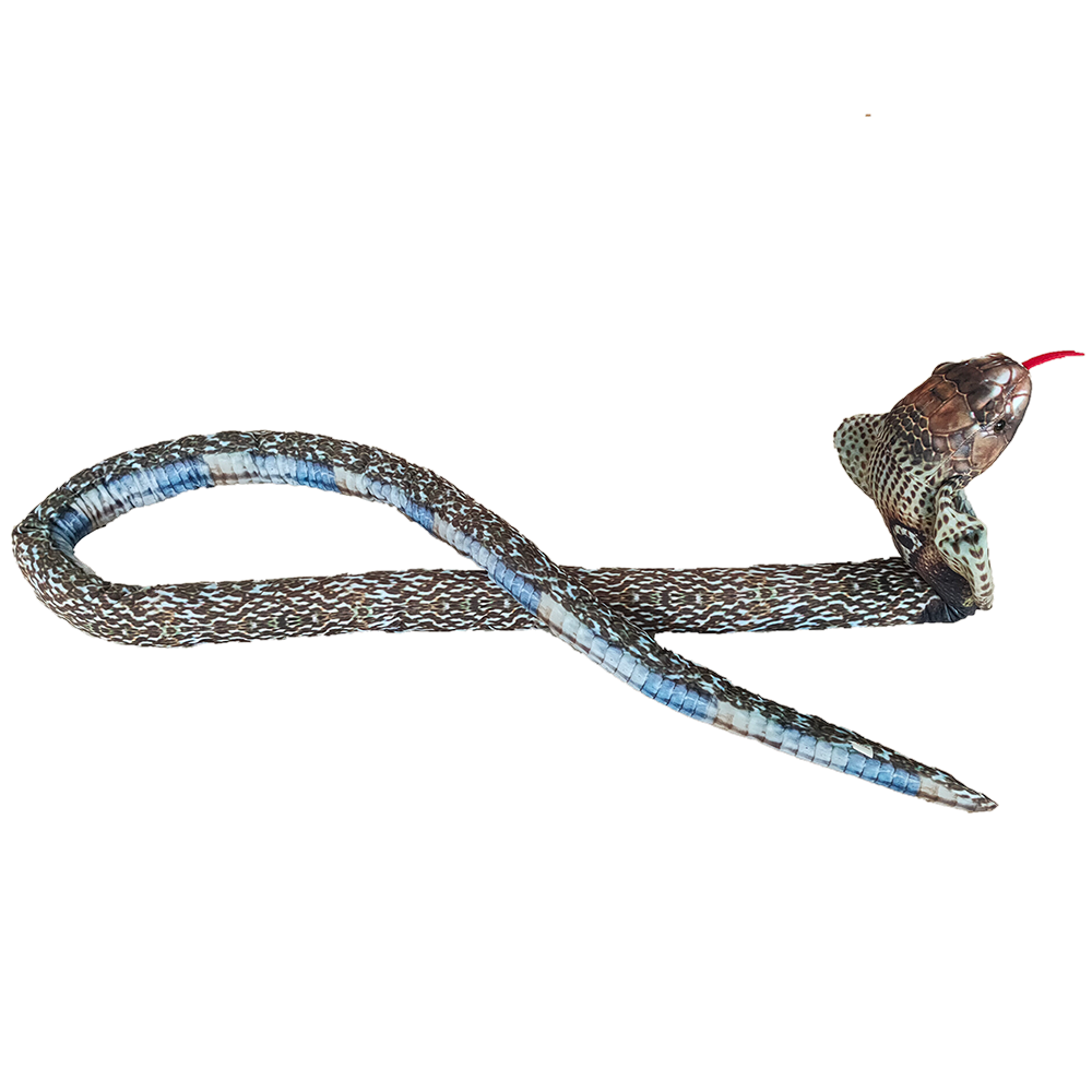 Cobra Reptile Snake Plush Stuffed Animal, 2 Sizes
