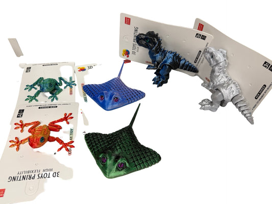 3D printed Assorted Animals (case of 24)