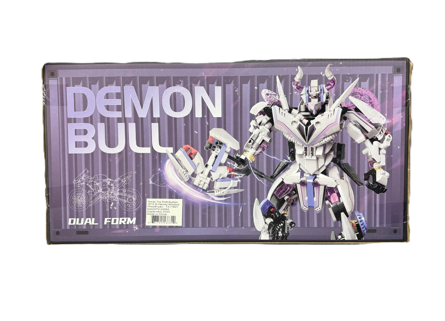 Motorcycle Transformer Building Bricks Set