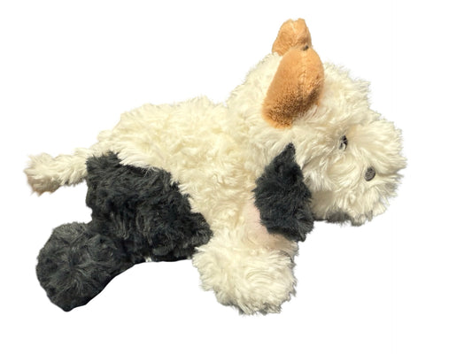 Plush Black & White Cow (Beanie Bottoms)