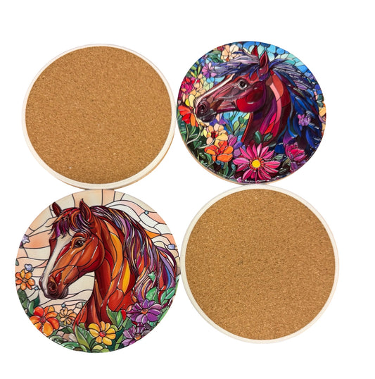 Horse Themed Drink Coasters