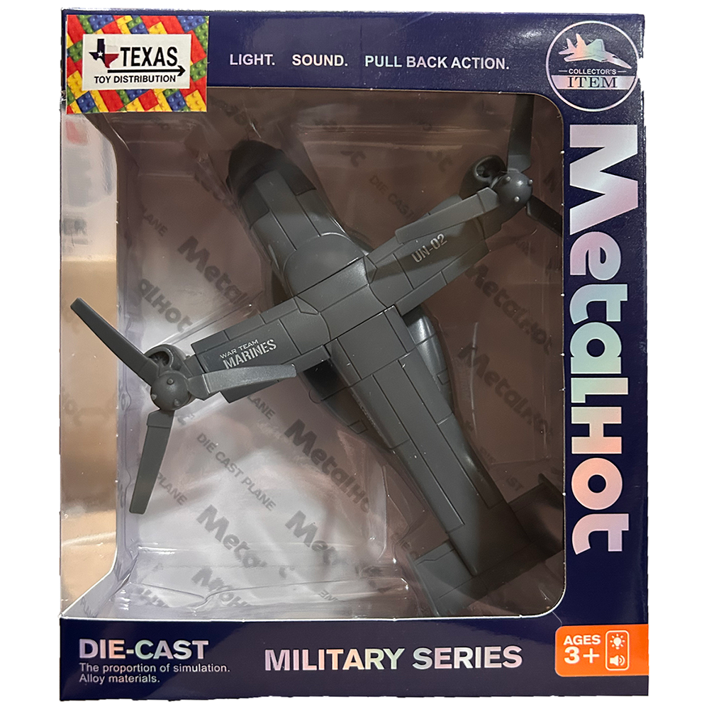 Diecast Osprey Transport Helicopter Aircraft Military Model