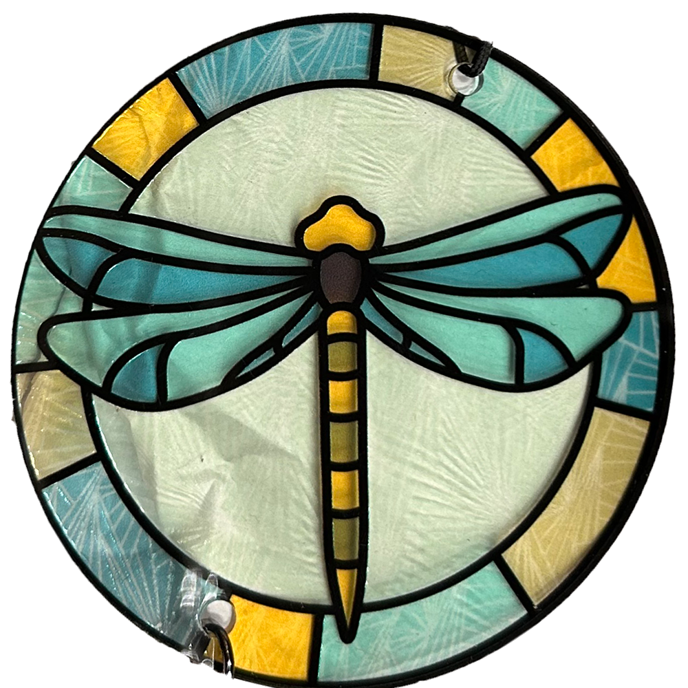 30" Stained Glass Wind Chimes, 4 Styles