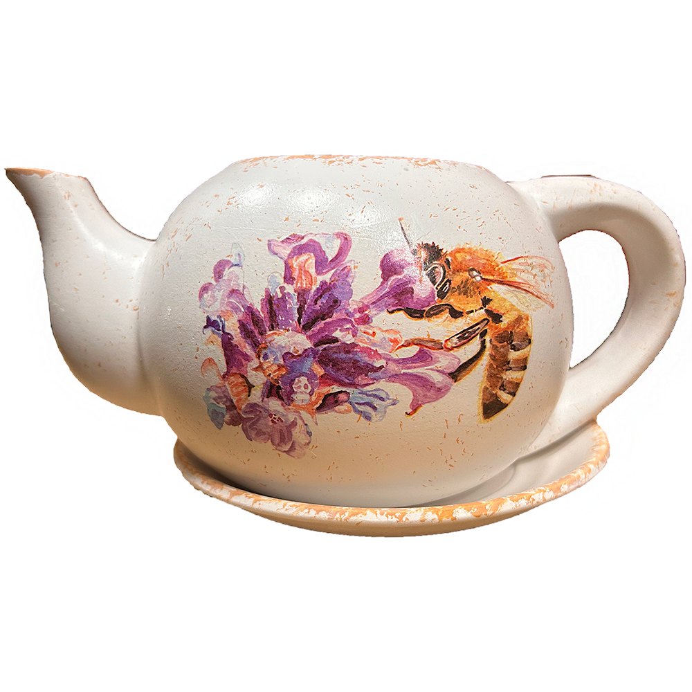 teapot plant pot Ceramic Flowerpot Teapot Plant Pot with Saucer Home Decor