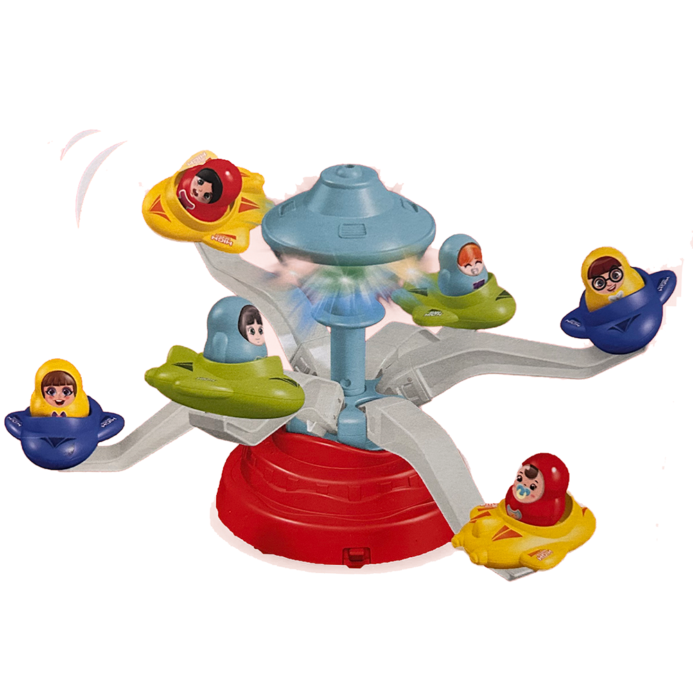 Amusement Park Rotating Airplane Toy with Lights and Music