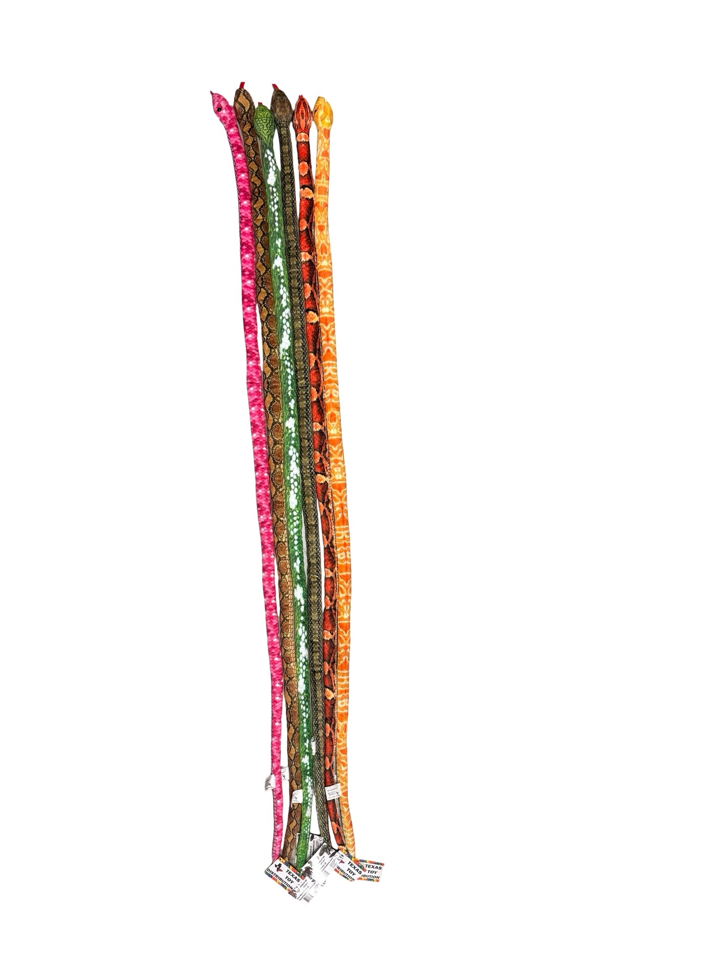 6-pack Plush Snakes 5 ft long