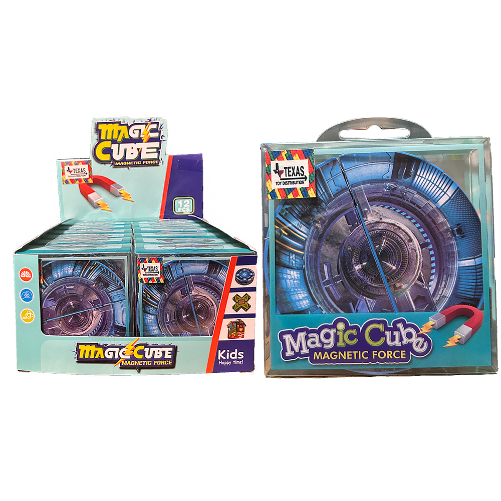 Magic Cube Magnetic Forces Fidget Toy, Displays of 12. 2 Styles