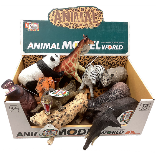 Large Animal Wildlife Display Box of x12 Figurine Models