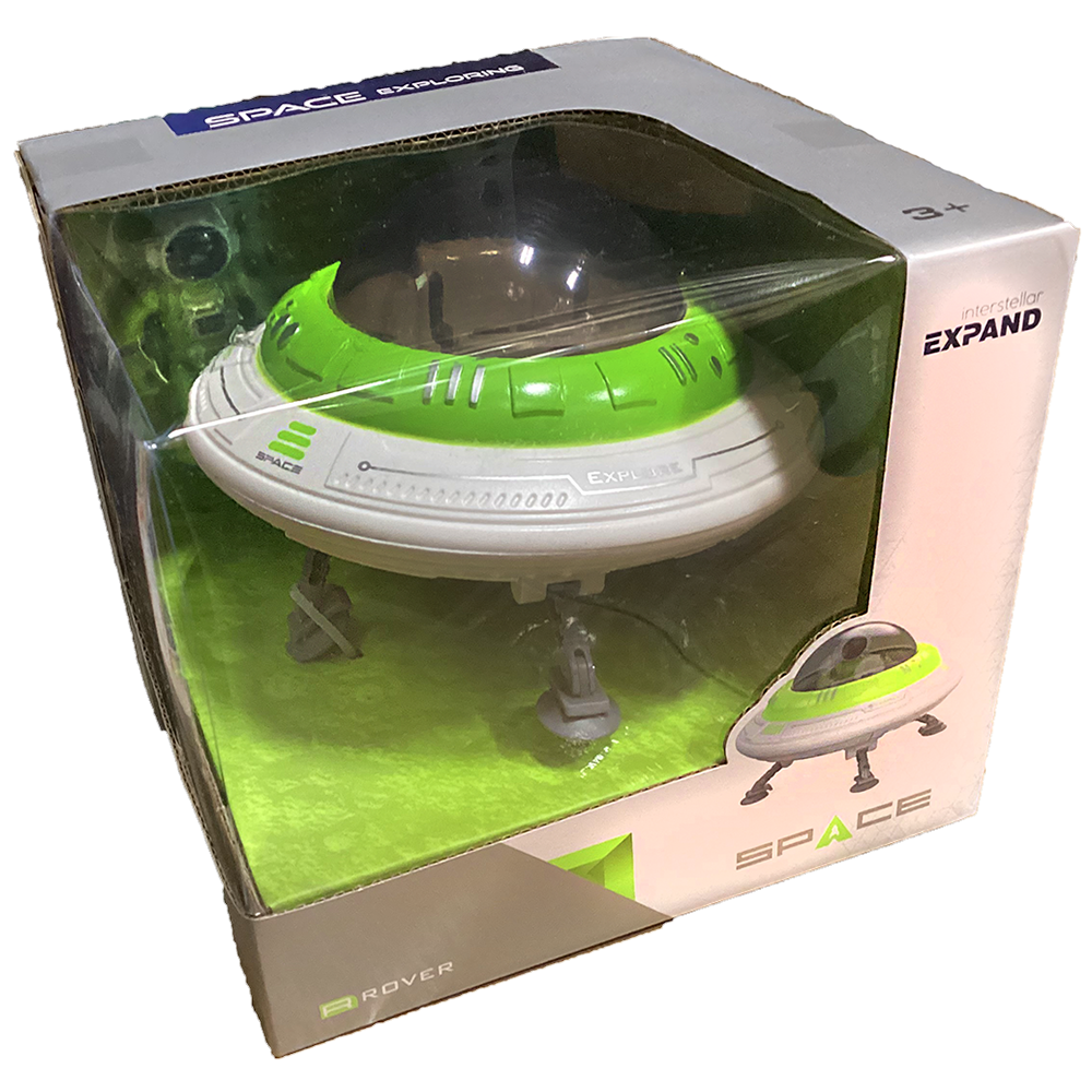 Space UFO Model in Window Box with Astronaut Figure Texas Toy Distribution Space UFO Model in Window Box with Astronaut Figure Texas Toy Distribution