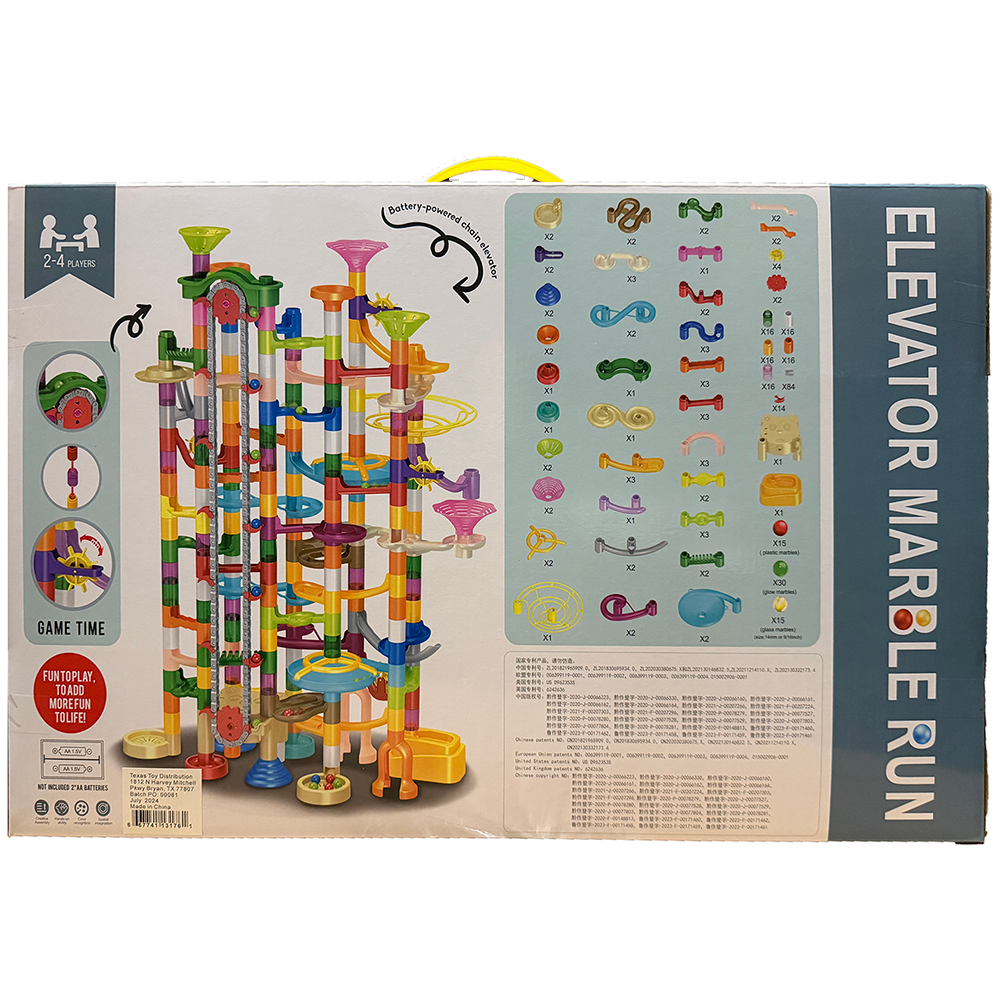Large Elevator Marble Run Pipeline Toy (310 pcs)