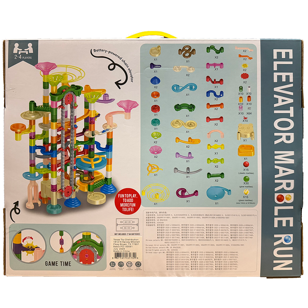 Elevator Marble Run Pipeline Toy (236 pcs)