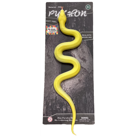 Golden Python Soft Rubber 16" Reptile Snake Animal Figurine