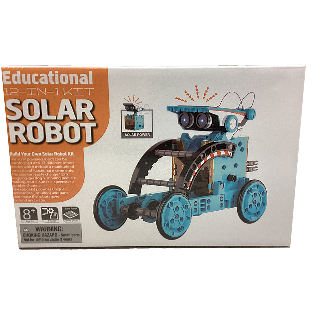 12-in-1 DIY Solar Robot Vehicle Educational STEM Kit
