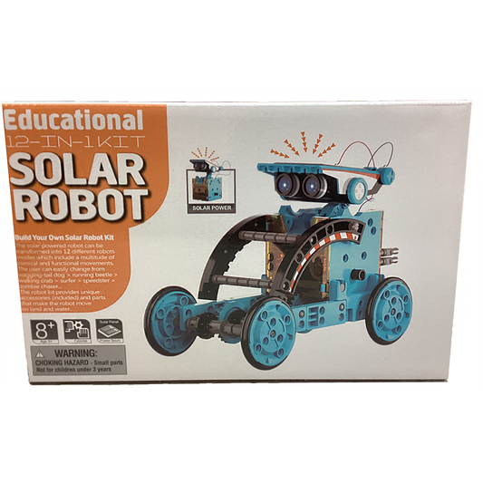 12-in-1 DIY Solar Robot Vehicle Educational STEM Kit