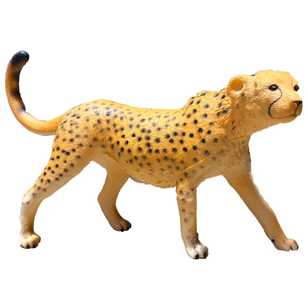 Cheetah Large 16" Vinyl Rubber Safari Animal Figurine