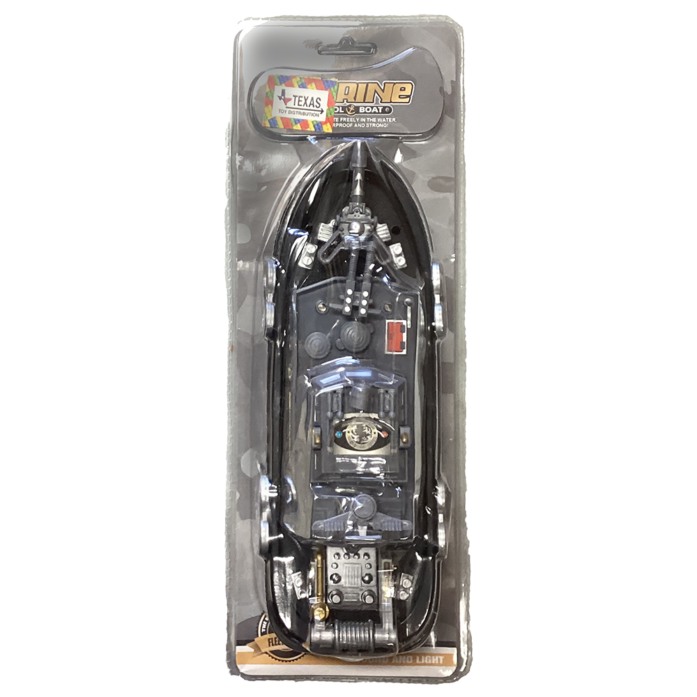 Marine Patrol Boat Floating Toy with Water Spray and Sounds