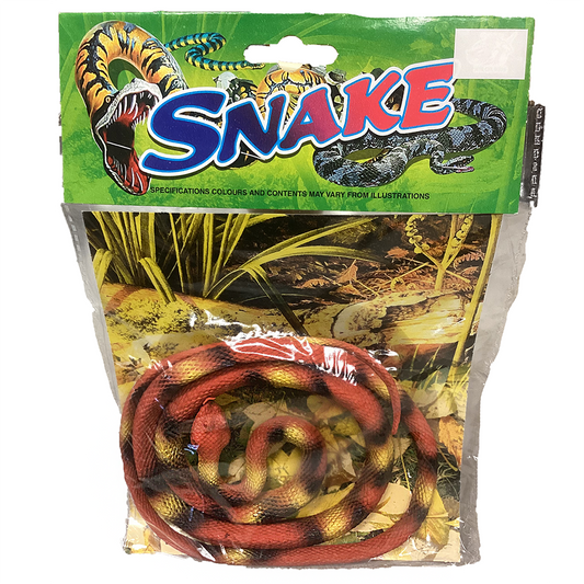 53" Large Snake Soft Rubber Reptile Figurine in Peggable Bag