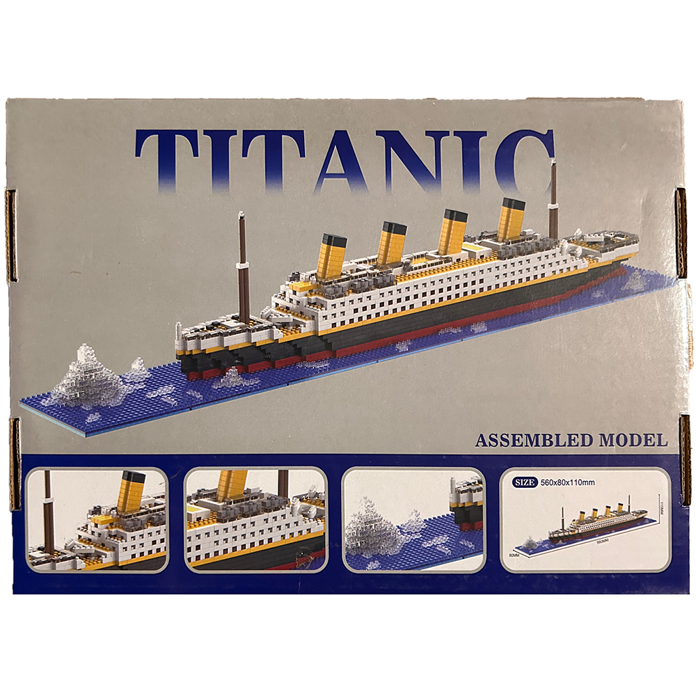 Titanic with Iceberg Micro Brick Building Set (1878 pcs)