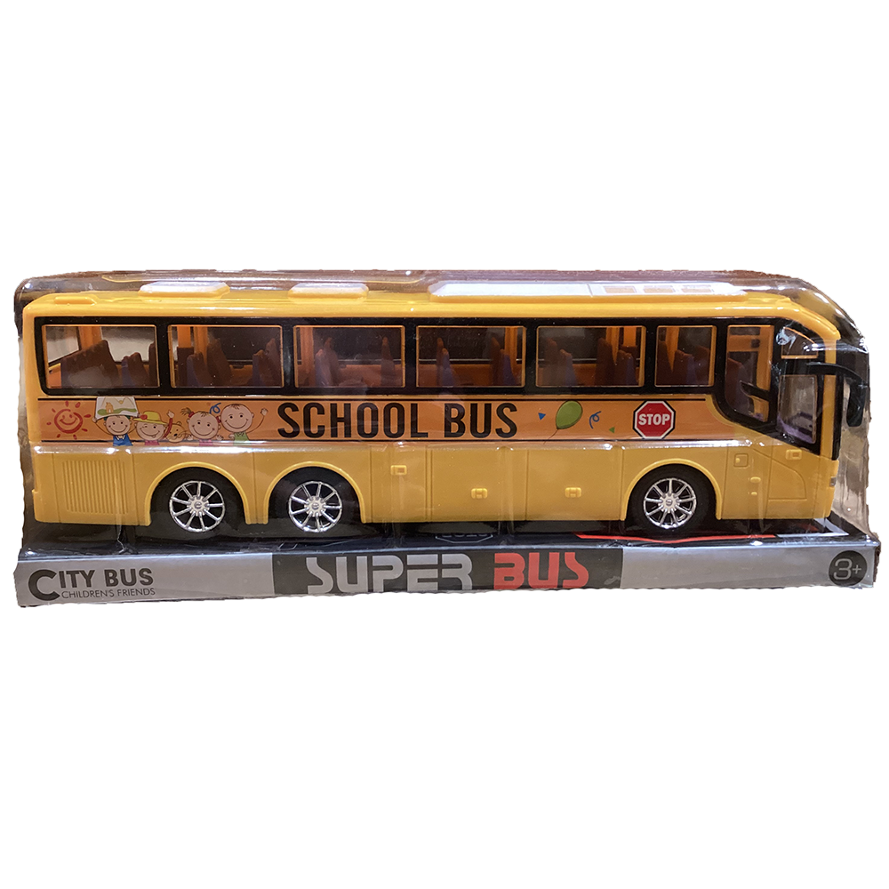 Friction Drive School Bus in Clear Retail Box