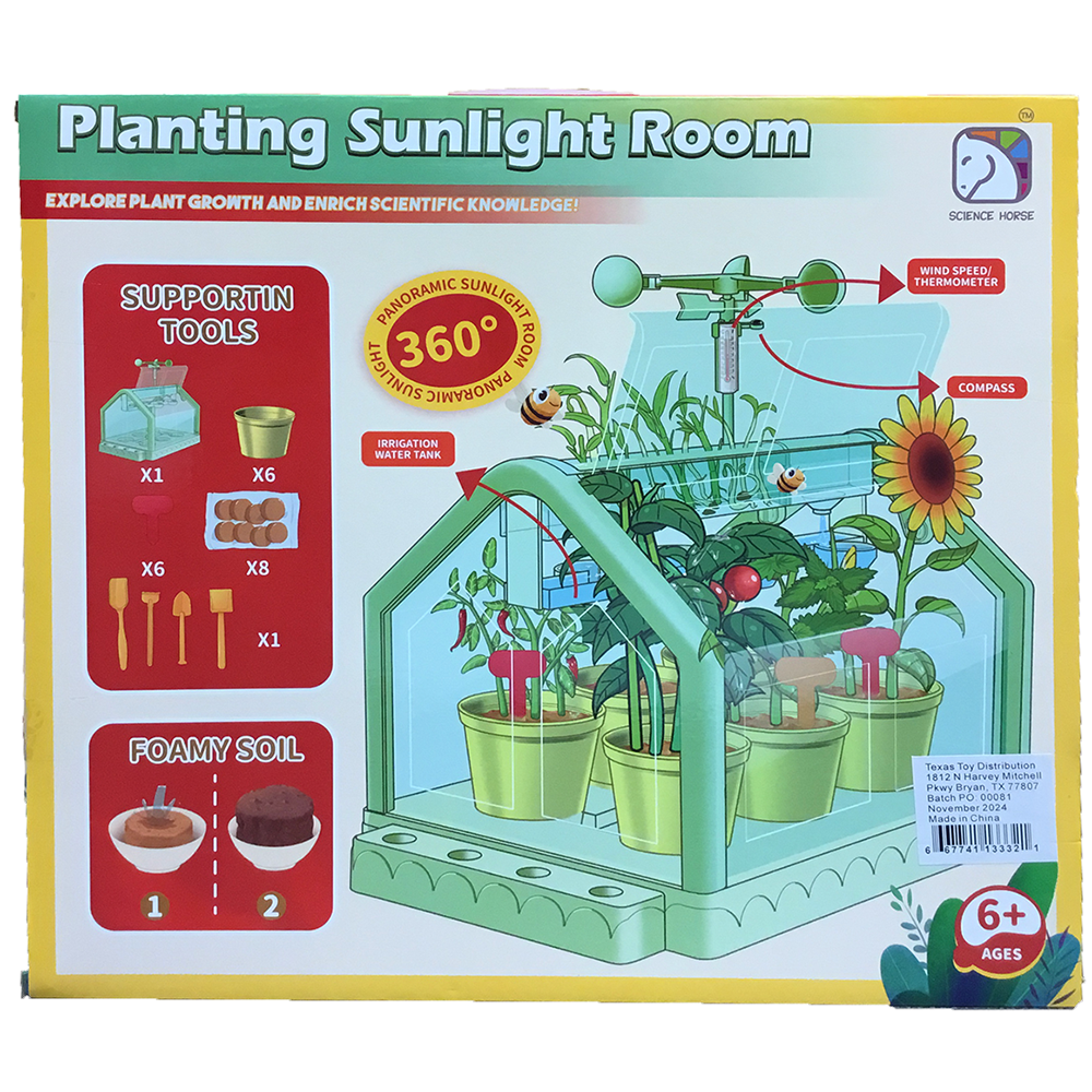 Kids Gardening Greenhouse Grow Kit with Drip Irrigation