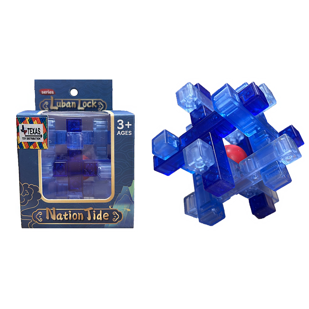 Colorful Lock Brain Teaser Puzzles in Peggable Window Boxes