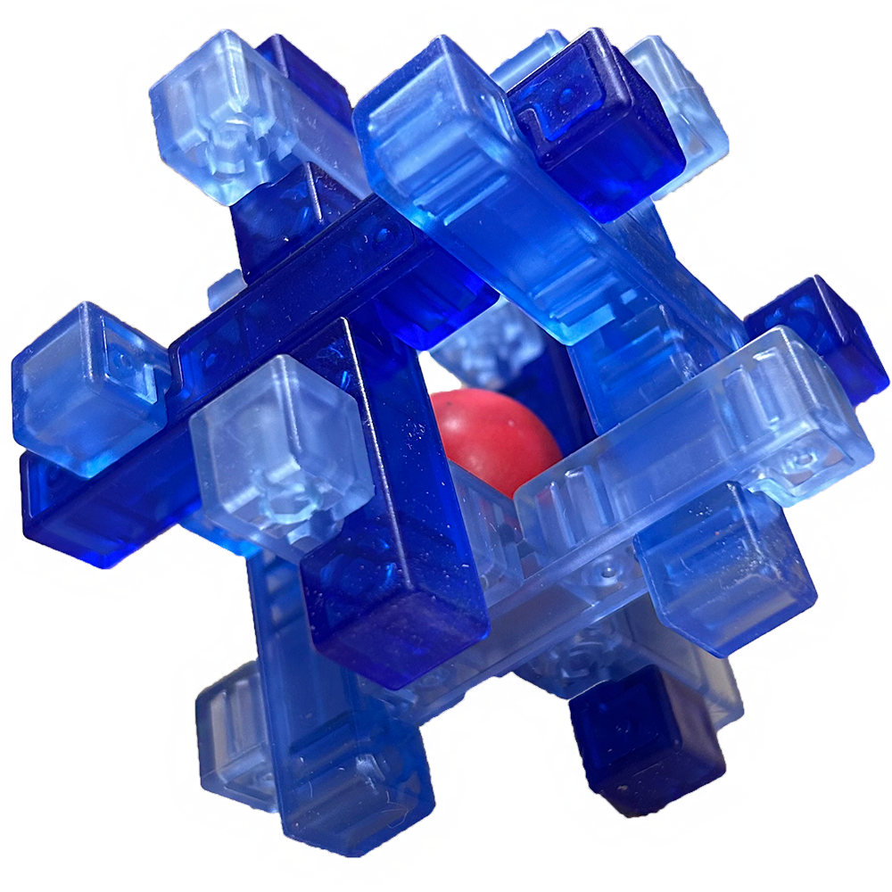 Colorful Lock Brain Teaser Puzzles in Peggable Window Boxes