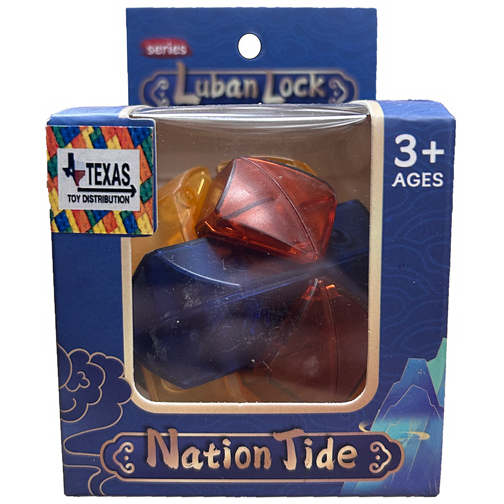 Colorful Lock Brain Teaser Puzzles in Peggable Window Boxes