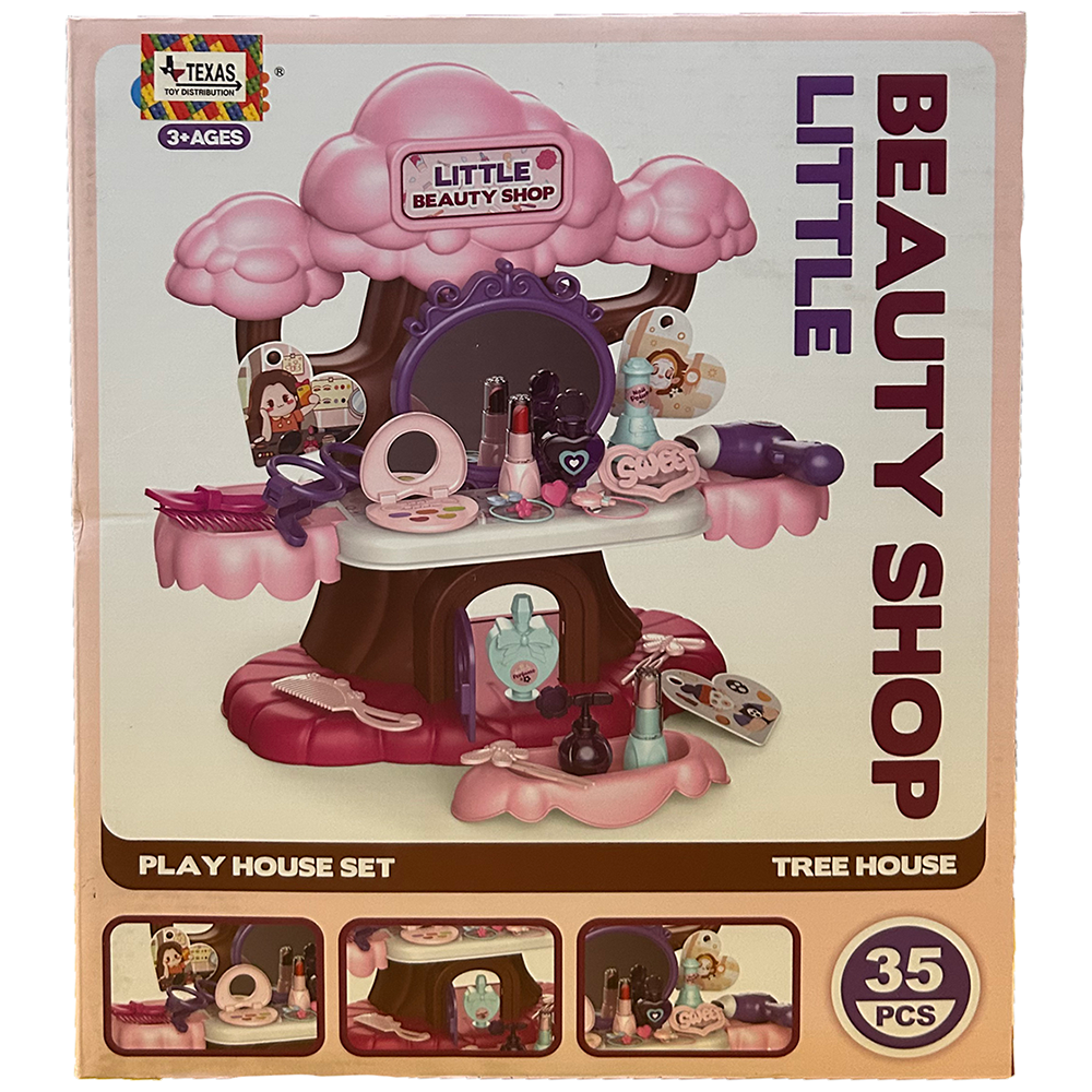 Little Beauty Shop Tree House Play Set, Accessories (35pcs)