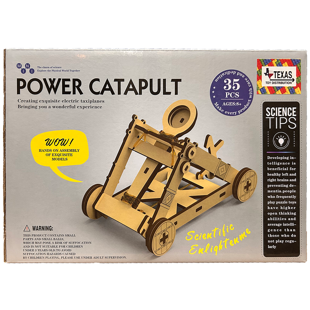 Wooden STEM Kit Siege Power Catapult DIY Model (35 pcs)