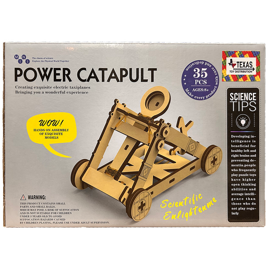 Wooden STEM Kit Siege Power Catapult DIY Model (35 pcs)