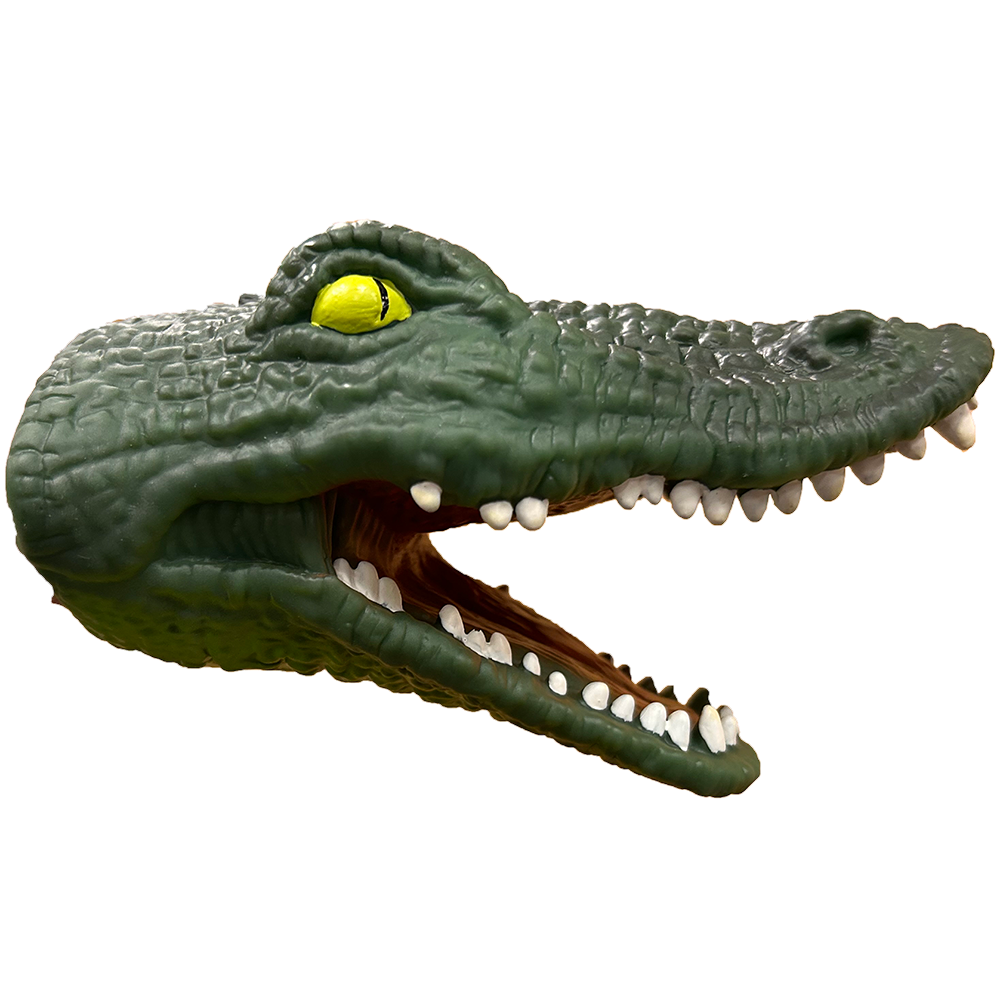 Crocodile Head Cartoon Style Rubber Hand Puppet