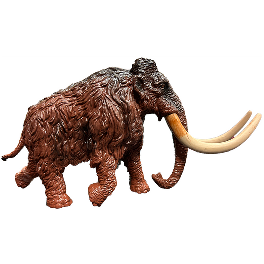Wooly Mammoth Painted Resin Figurine Prehistoric Collectible