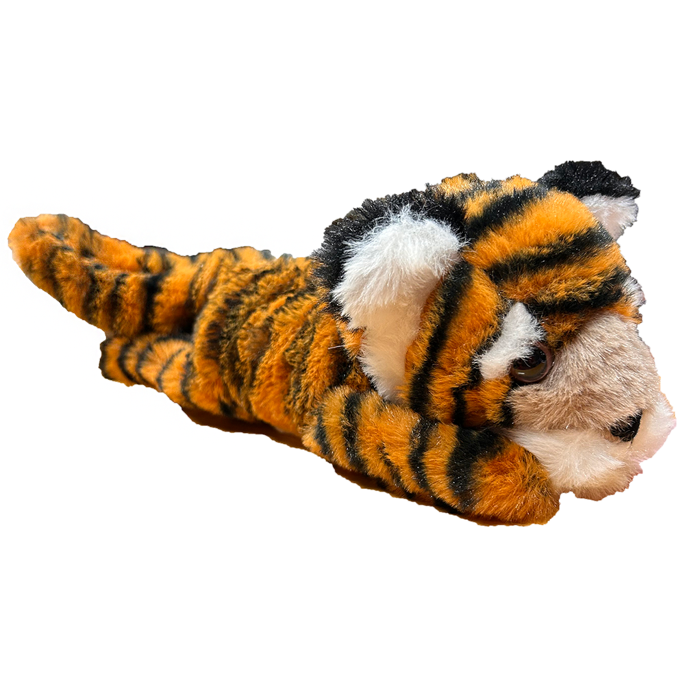 Tiger Plush Stuffed Animal with Two Slap Bracelets