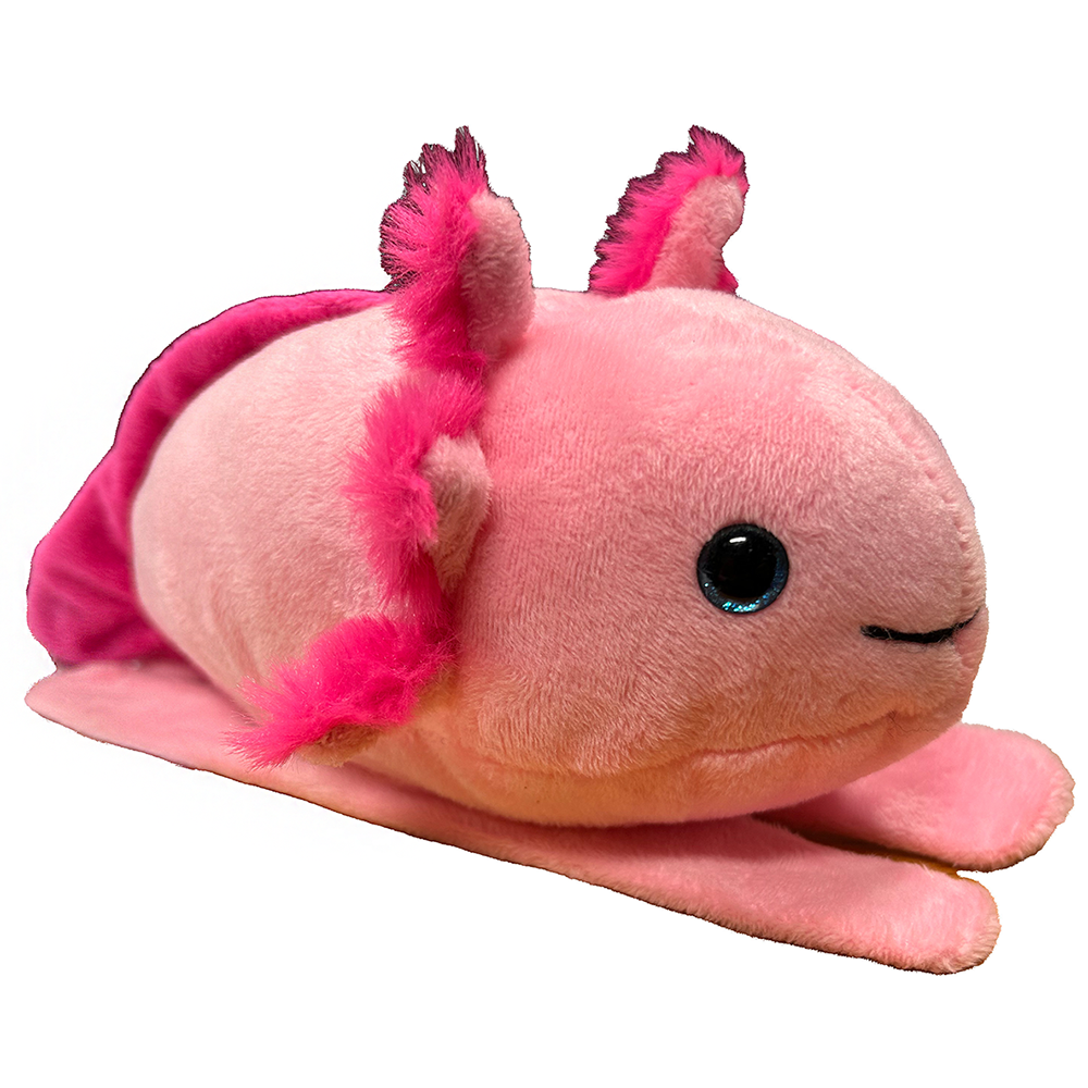 Axolotl Plush Stuffed Animal with Two Slap Bracelets