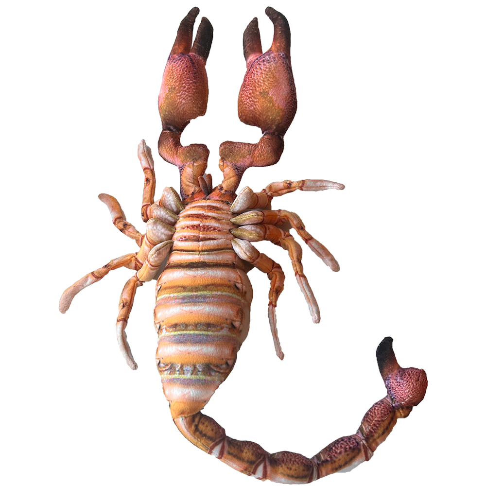 Brown Scorpion Realistic Plush 23.6" Stuffed Animal Insect