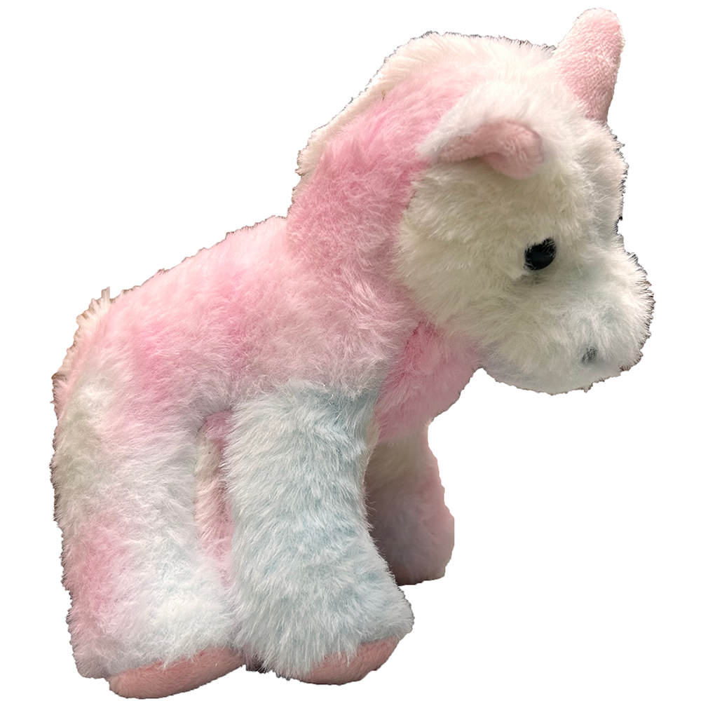 Multicolor Pastel Unicorn 7" Tall