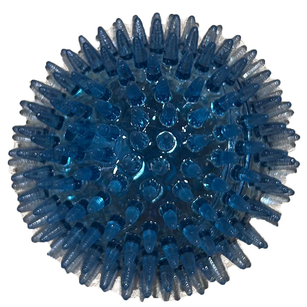 Dog Ball 3.5 Spiky Squeaky Chew Toy TPR Non Toxic Material Texas Toy Distribution