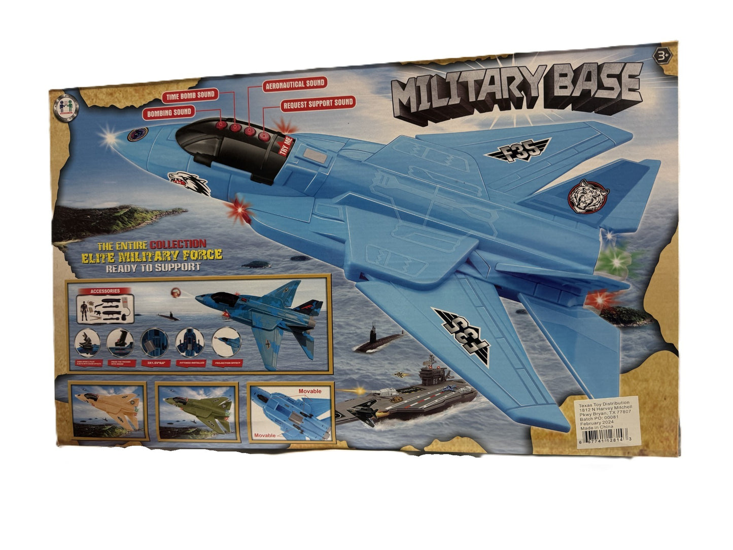F35 Military Jet with Accessories and Sound