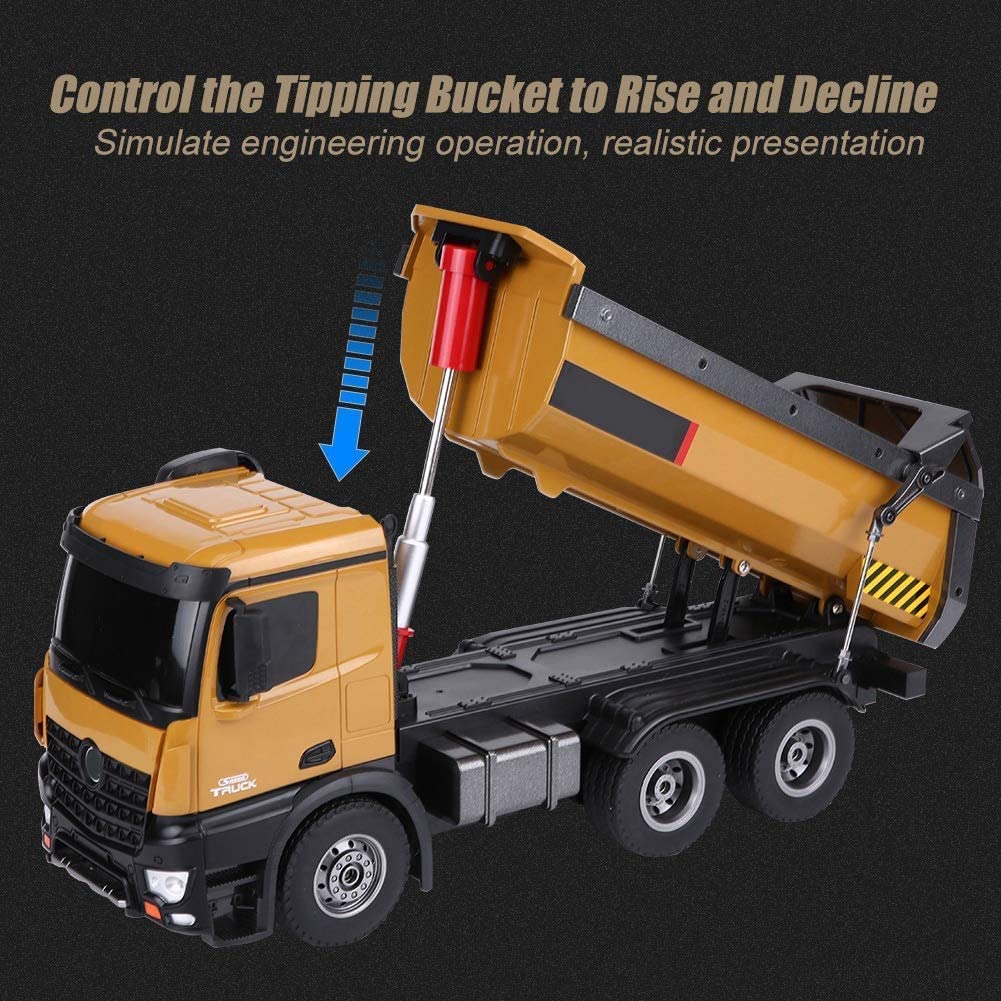 Dump Truck RC 10 Channel Construction Radio Control Model (1:14 Scale)