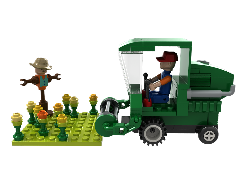 Farm Wheat Field Harvester Building Brick Kit (134 pcs)