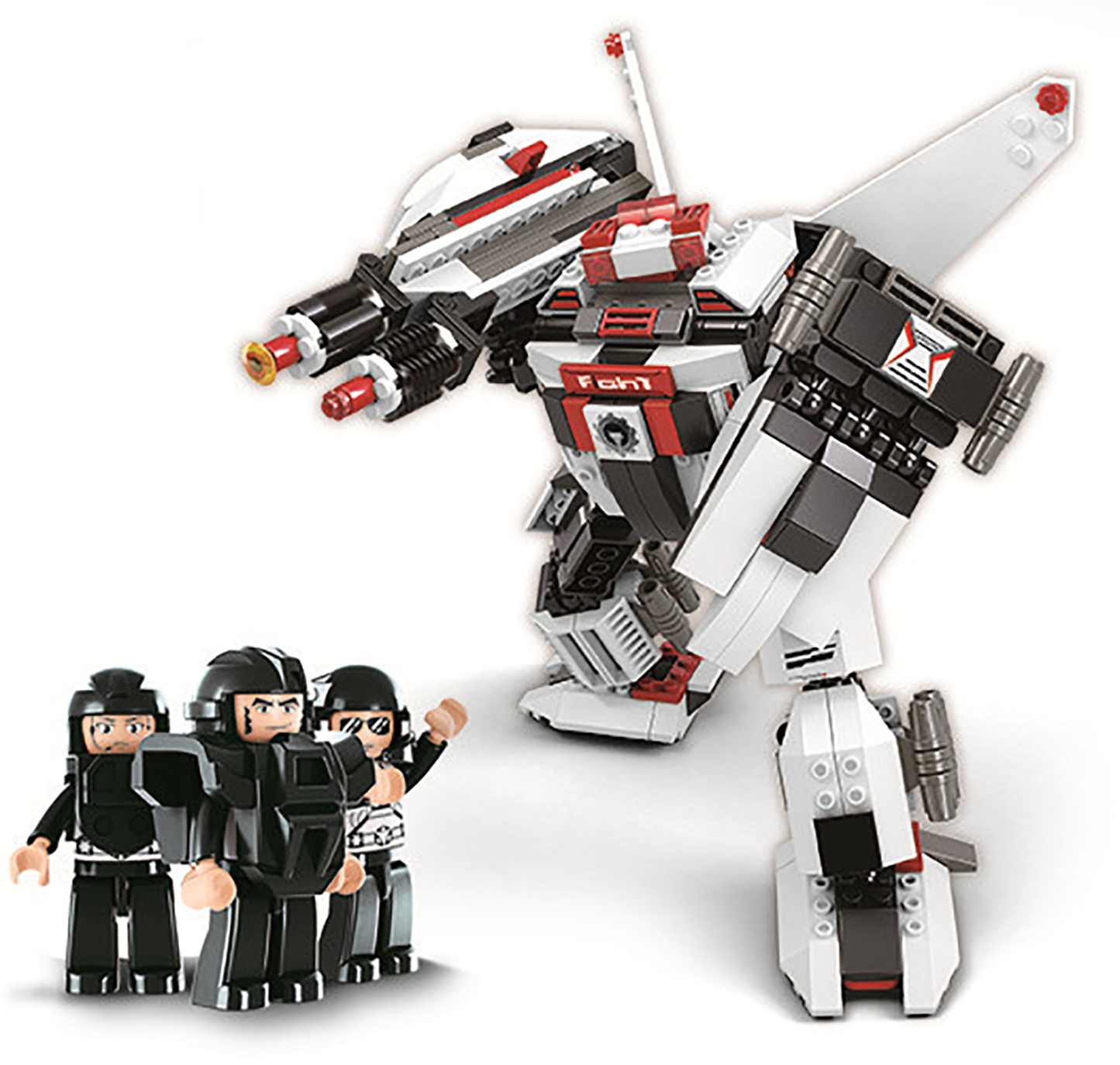 Space 3-in-1 Fighter: Caston, General of Ruin Building Brick Kit (313 Pcs)