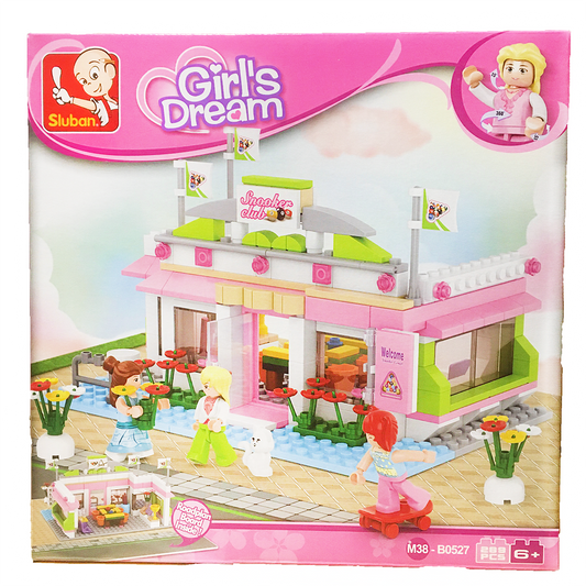 Girl's Dream Pool Table Lounge Building Brick Kit (289 Pcs)