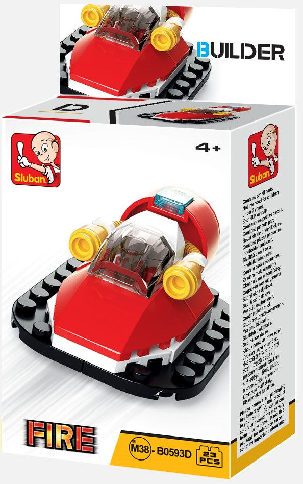 Builder Fire Building Brick Display Set, x2 of each kit A-D