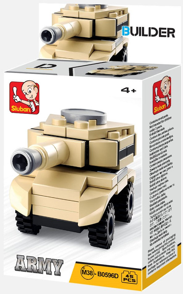 Builder Military Building Brick Display Set, x2 of each kit