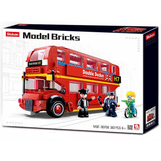 London Double Decker Bus Building Brick Kit (394 pcs)