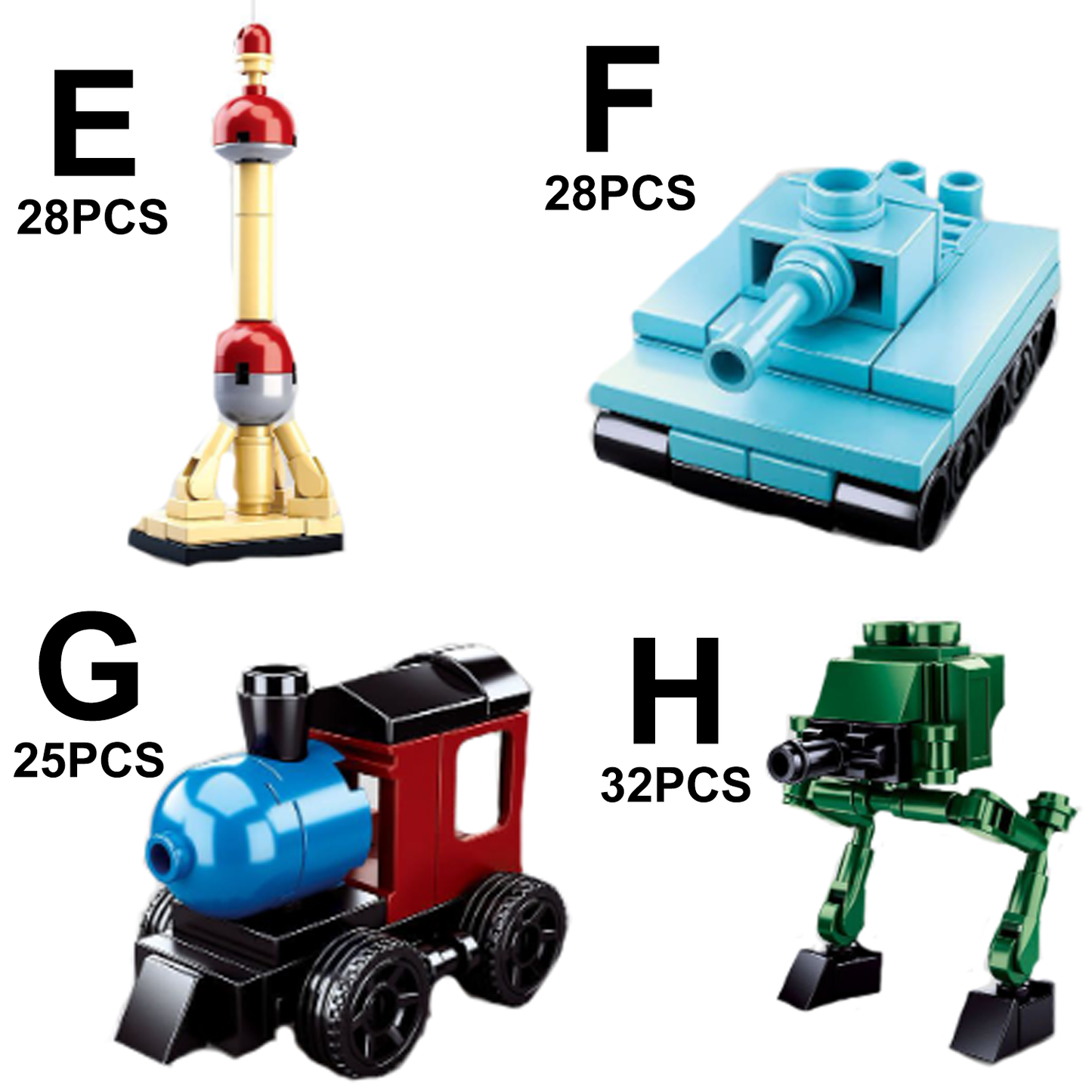 New Builder Assortment 12-in-1 Display Building Brick Set