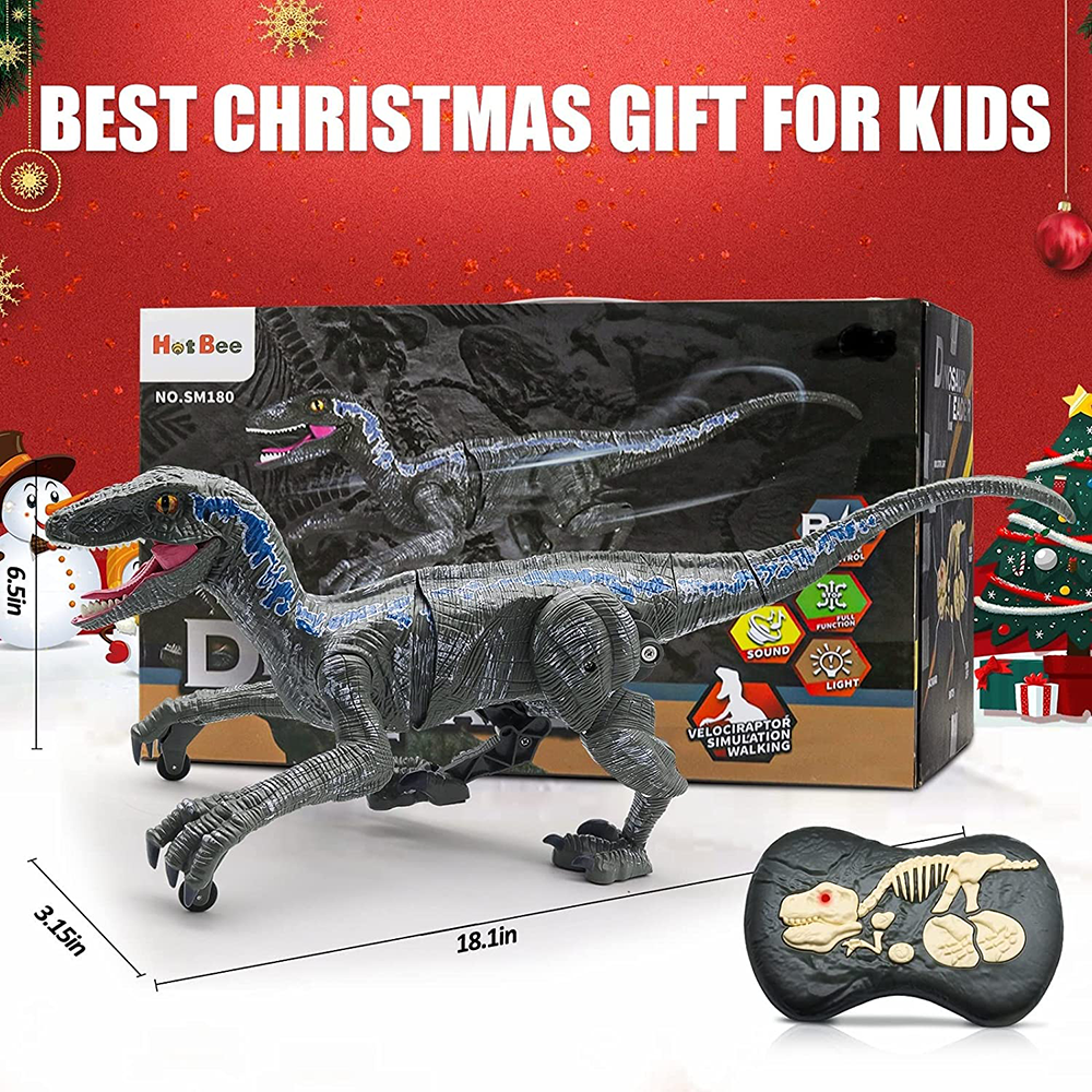 Remote Control RC Velociraptor Dinosaur Toy