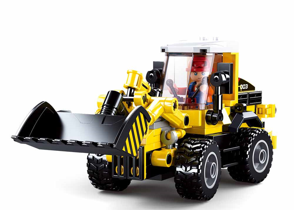 2-in-1 Forklift Construction Truck Building Brick Kit (200 pcs)