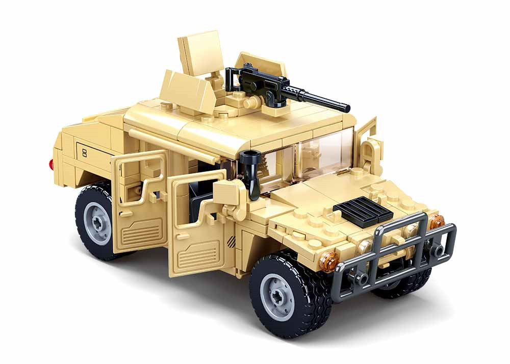 Hummer Assault Army Vehicle Building Brick Kit (265 pcs)